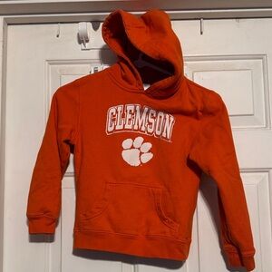 Kids Orange Hoodie Clemson Tigers kids size 7/8.  (1/26/b)